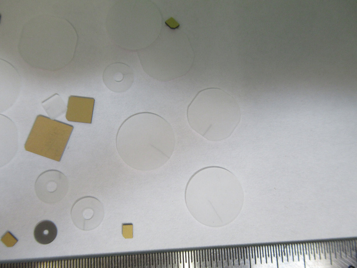 Lot Blanks Piezoelectric Quartz Crystal X-y-cut Gold Coated Piezo Sensor