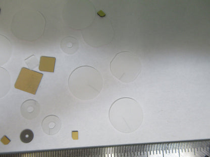 Lot Blanks Piezoelectric Quartz Crystal X-y-cut Gold Coated Piezo Sensor