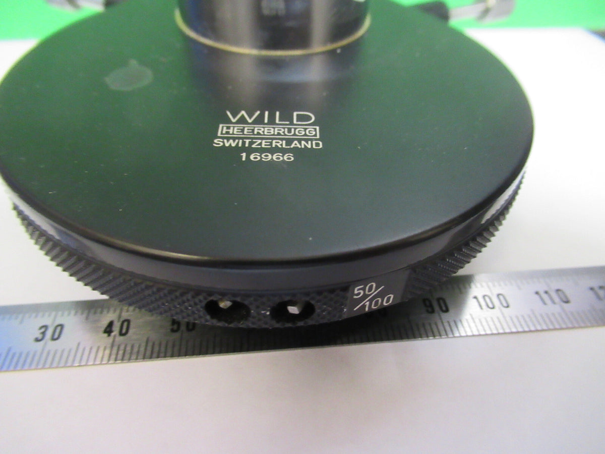 WILD HEERBURGG PHASE CONTRAST CONDENSER MICROSCOPE PART AS PICTURED &S8-A-80