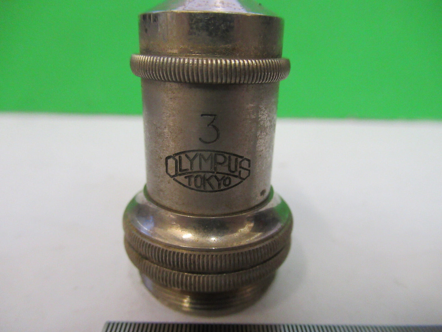 Antique Olympus Japan Objective 10X Optics Microscope Part