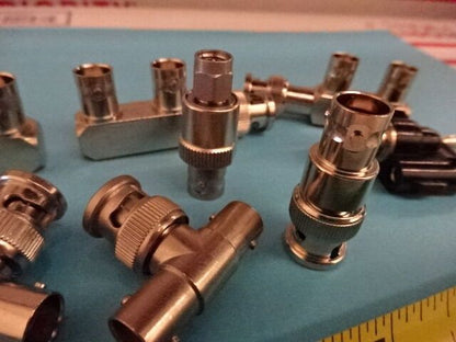 LOT BNC-ANSCHLUSSADAPTER HF-MIKROWELLENFREQUENZ WIE ABGEBILDET WIE IST #B6H-20