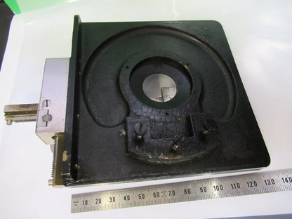 ERNST LEITZ ANTIQUE XY STAGE TABLE MICROSCOPE PART AS PICTURED Y4-FT-99