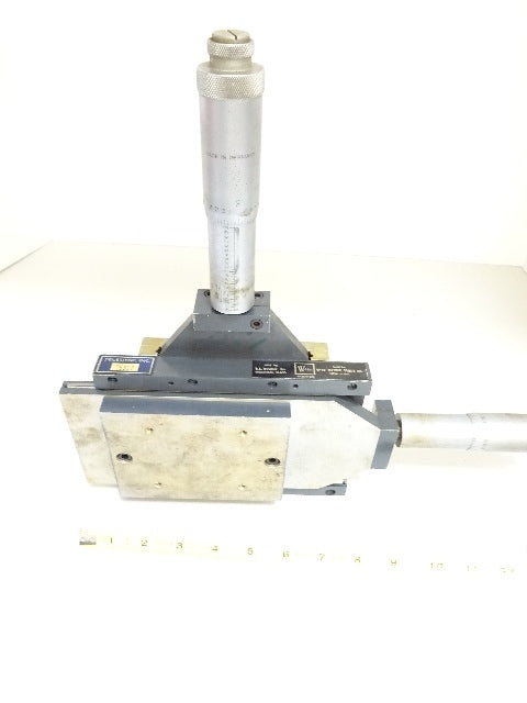WILDER OPTO-METRIC TOOLS XY MICROMETER STAGE TABLE GERMANY AS IS #TC-1