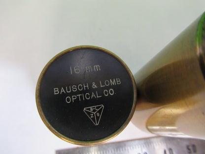 ANTIQUE BAUSCH LOMB BRASS CAN OBJECTIVE MICROSCOPE PART AS PICTURED  V1-A-03