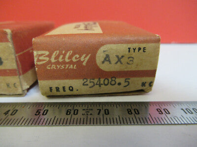 BLILEY ELECTRIC AX3 QUARTZ CRYSTALS PAIR ORIGINAL BOX RADIO AS PICTURED &B2-A-40