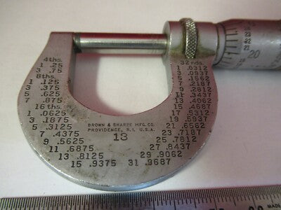 BROWN & SHARPE MICROMETER METROLOGY MACHINE SHOP TOOL AS PICTURED #12-A-40