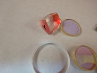 Optical Lot Prisms Lenses Lens Coated Etc Laser Optics B