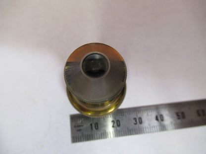 ANTIQUE BAUSCH LOMB BRASS OBJECTIVE 1/2in MICROSCOPE PART AS PICTURED Y1-A-53