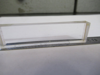 OPTICAL BI CONCAVE Bi-CC GLASS RECTANGULAR LENS OPTICS AS PICTURED 88-a-33