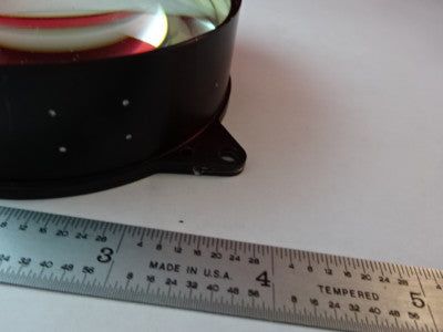OPTICAL MOUNTED LENS CONVEX CONCAVE MIL SPEC LASER OPTICS AS IS #50-A-06