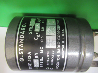 BOONTON RADIO Q FACTOR STANDARD CALIBRATION INDUCTANCE AS PICTURED &z8-a-33