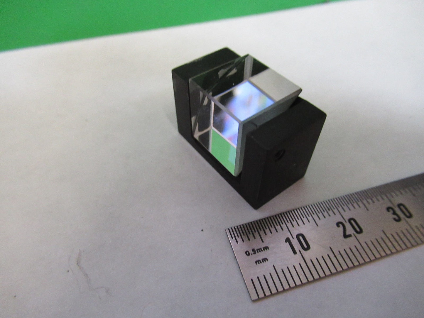 AUS JENA GERMANY GLASS PRISM MOUNTED OPTICS MICROSCOPE PART AS PICTURED T2-A-32