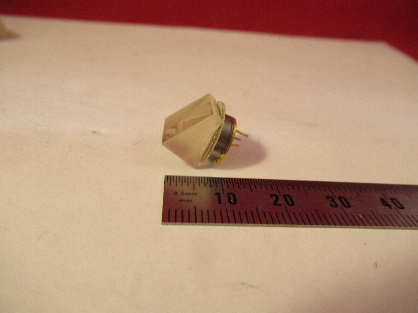 OPTISCHE FOTODIODE + ZERODUR PRISMA LASEROPTIK RLG LITTON WIE ABGEBILDET &amp;10-A-15