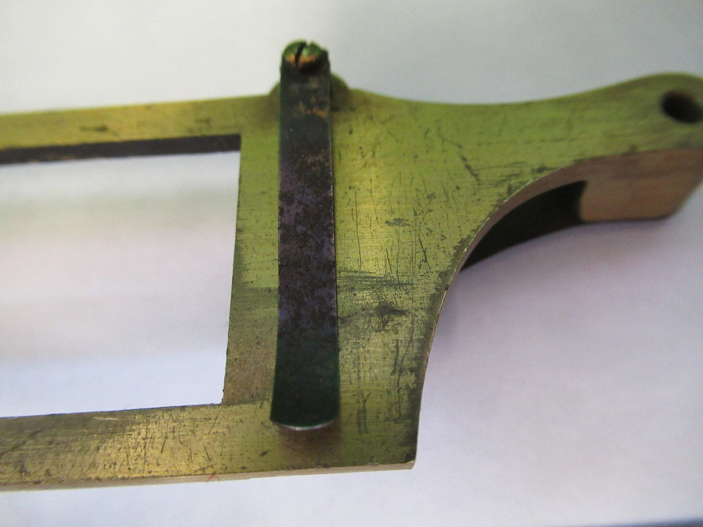 ANTIQUE BRASS BECK UK STAGE SPECIMEN MICROSCOPE PART AS PICTURED Y3-B-08