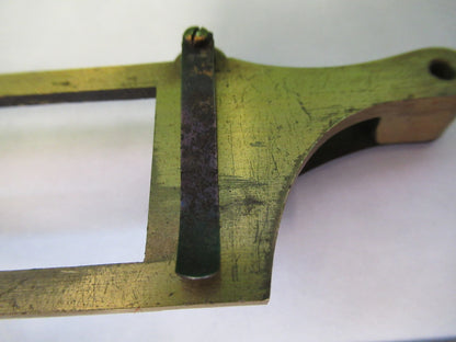 ANTIQUE BRASS BECK UK STAGE SPECIMEN MICROSCOPE PART AS PICTURED Y3-B-08