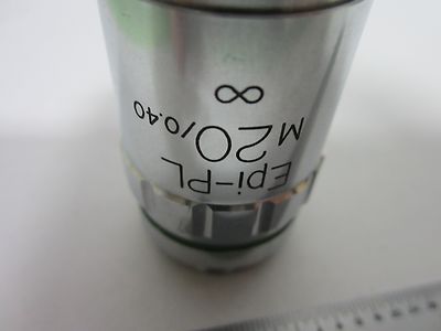MICROSCOPE PART UNITRON OBJECTIVE EPI-PL 20X METALLOGRAPH OPTICS AS IS BIN#M8-41