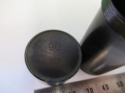CARL ZEISS GERMANY EMPTY BRASS OBJECTIVE 90 CANISTER MICROSCOPE PART  B7-B-19