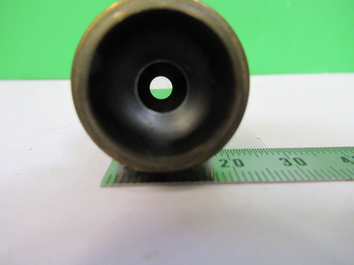 ANTIQUE BAUSCH LOMB BRASS OBJECTIVE 4mm MICROSCOPE PART AS PICTURED #R9-B-17
