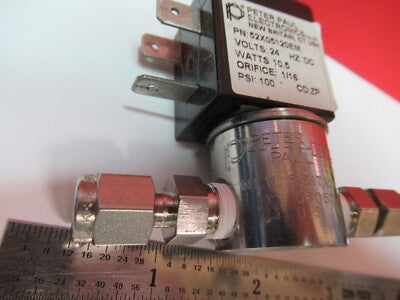 PETER PAUL ELECTRONICS SOLENOID VALVE 24V DC 100 PSI AS PICTURED &5M-X3