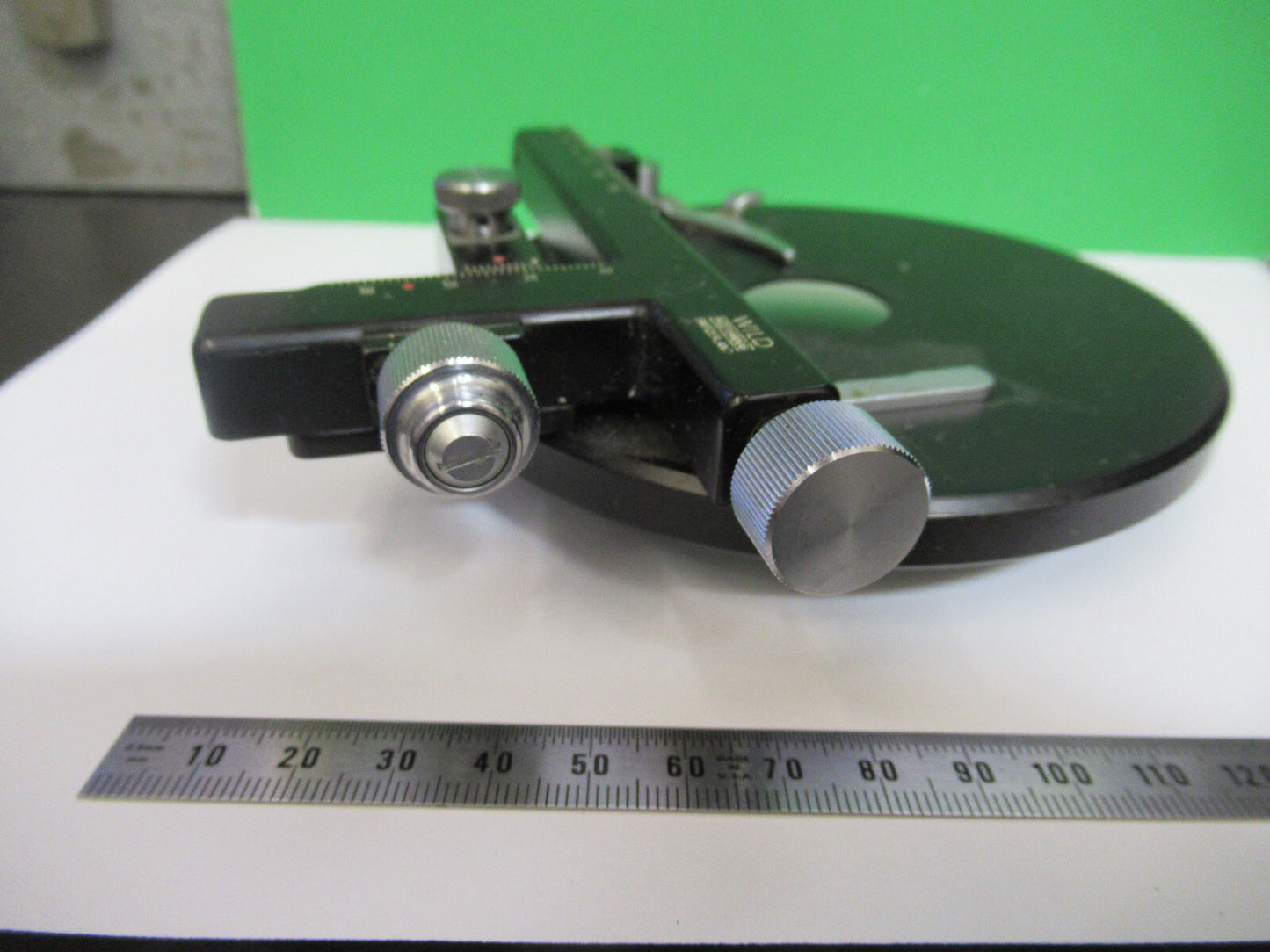 WILD HEERBRUGG SWISS M11 BINO XY STAGE CLIP MICROSCOPE PART AS PICTURED X5-A-60