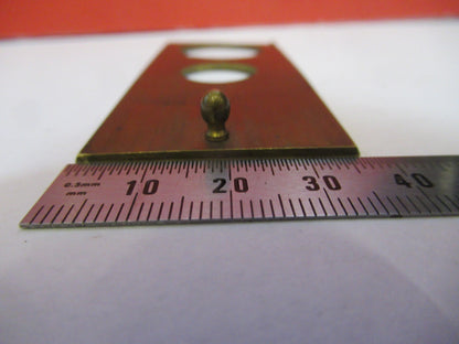 Antique Brass Beck London Rare Lens Slide Microscope Part
