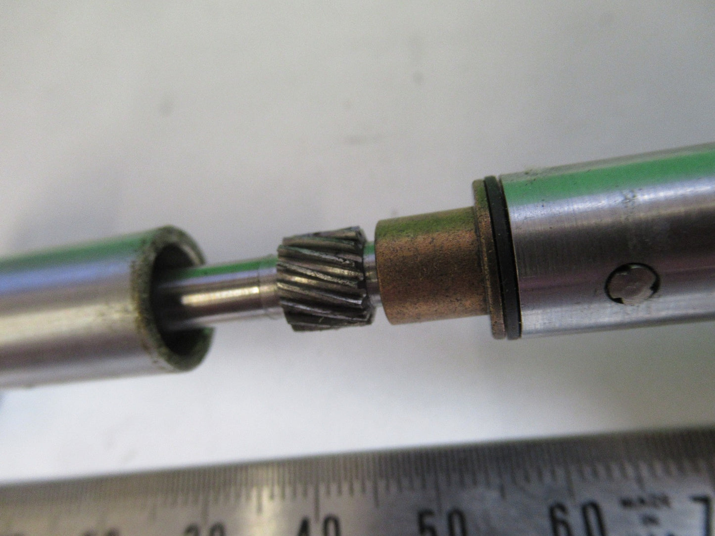 SPENCER AO SET of KNOBS STAGE ANTIQUE MICROSCOPE PART as pic T6-A-71