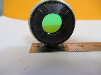 GAERTNER MOUNTED GREEN VIEWER FILTER OPTICS MICROSCOPE PART AS PICTURED Y2-A-92
