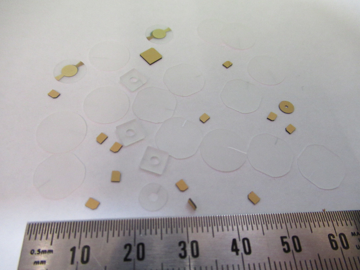 Lot Blanks Piezoelectric Quartz Crystal X-y-cut Gold Coated Piezo Sensor