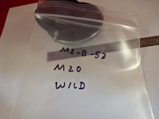 MIKROSKOPTEIL WILD HEERBRUGG SCHWEIZER M20 VORDERSEITE VIER ÖFFNUNGEN #M2-B-52