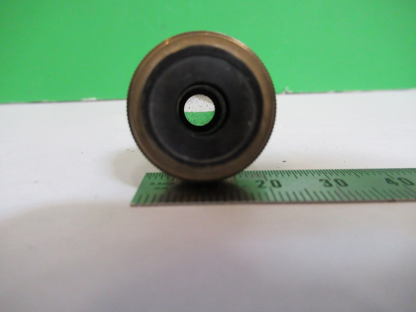 ANTIQUE BRASS REICHERT AUSTRIA OBJECTIVE MICROSCOPE PART AS PICTURED T6-A-38