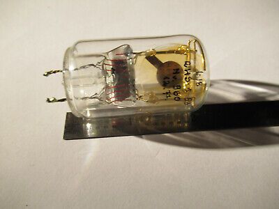 ANTIQUE QUARTZ RADIO CRYSTAL RUSSIAN GLASS HOLDER FREQUENCY CONTROL #F4-A-82