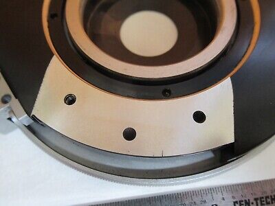 LEITZ WEZTLAR POLARIZATION STAGE ROTABLE TABLE MICROSCOPE AS PICTURED &A3-B-02