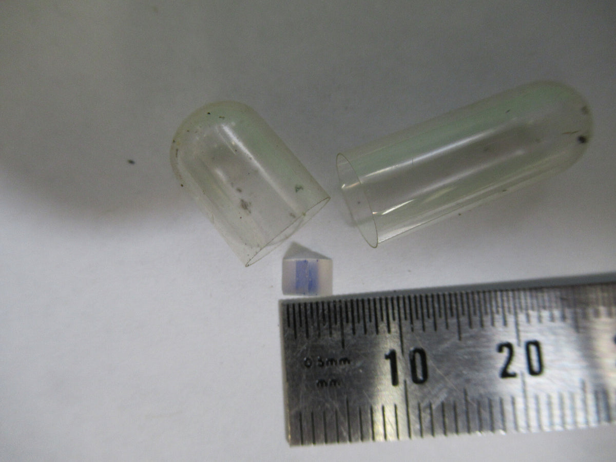 OPTICAL MINI GLASS PRISM  MIL SPEC OPTICS MICROSCOPE PART AS PICTURED 80-B-03