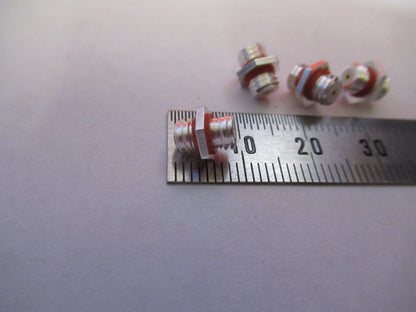 LOT 4 EA CONNECTOR ADAPTER MALCO MICRODOT 10-32 to 10-32 AS PICTURED #F8-A-03