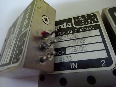 LOT NARDA COAXIAL SWITCH MODULES FREQUENCY RF MICROWAVE AS IS BIN#W5-A-20