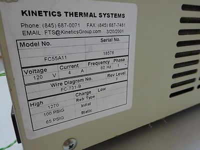 KINETICS FTS COLD FINGER COOLER THERMAL SYSTEMS LASER OPTICS ETC AS IS B#TA-1