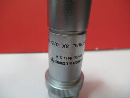 Industrial Lwd Bausch & Lomb Objective 8X Microscope Part