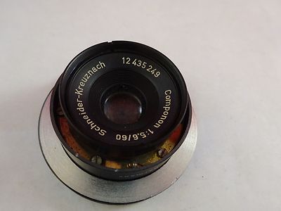 LENS SCHNEIDER KREUZNACH COMPONON CAMERA LENS MICROSCOPE OPTICS [stuck] &52-A-17