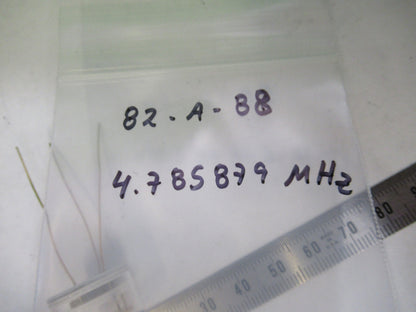 SPACE 4.785 MHz QUARTZ CRYSTAL FREQUENCY CONTROL BLILEY BG61 GLASS PCK 82-A-88