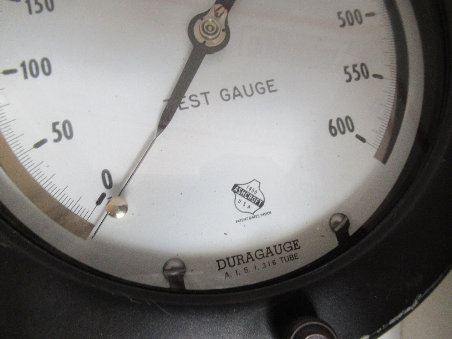 Huge Duragauge Manometer Pressure 600 Psi or Vacuum