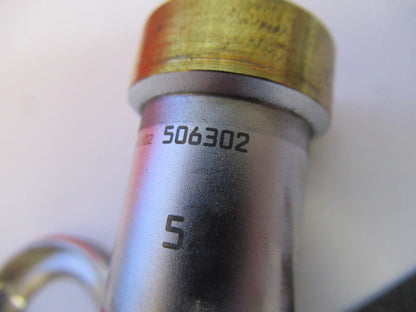 LEICA GERMANY 506302 5X INFINITY OBJECTIVE MICROSCOPE PART AS PICTURED &H6-A-27