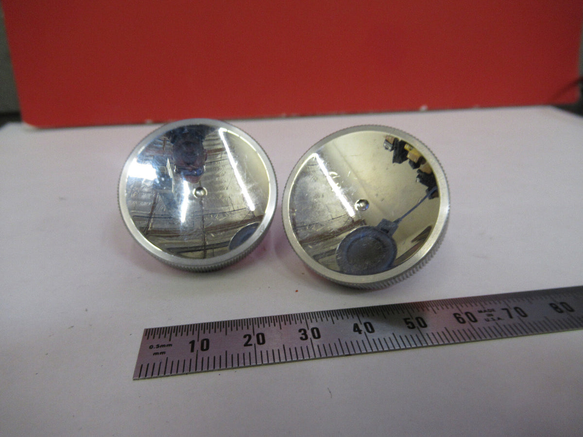 BAUSCH LOMB PAIR KNOBS ANTIQUE MICROSCOPE PART AS PICTURED #X3-B-85