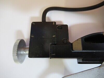 VICKERS UK ENGLAND STAGE MICROMETER CLIPS MICROSCOPE PART AS PICTURED &Q6-A-86