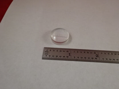 OPTICAL LENS PLANO CONVEX WITH MICROMETER RETICLE OPTICS AS IS &14-A-12