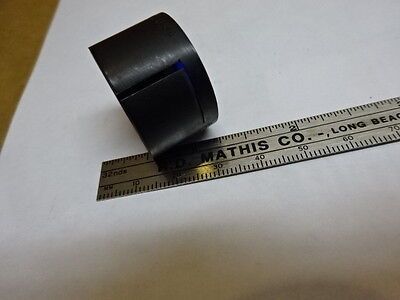 MICROSCOPE PART MOUNTED LENS BLUE FILTER BAUSCH LOMB OPTICS AS IS #81-69