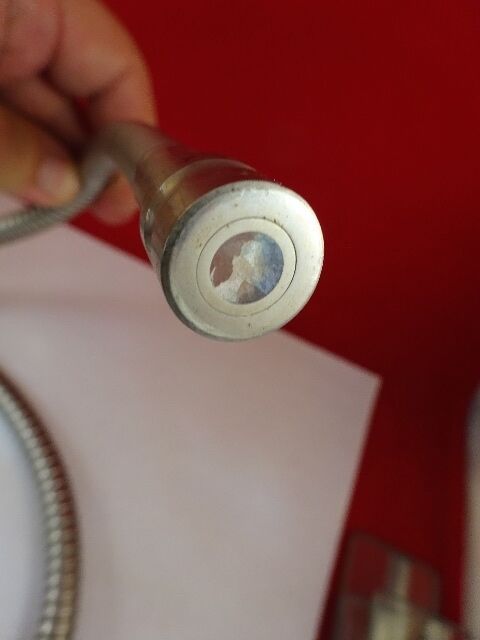 MICROSCOPE PART OPTICAL FIBER GLASS LIGHT GUIDE ILLUMINATOR OPTICS AS IS #IL6-04