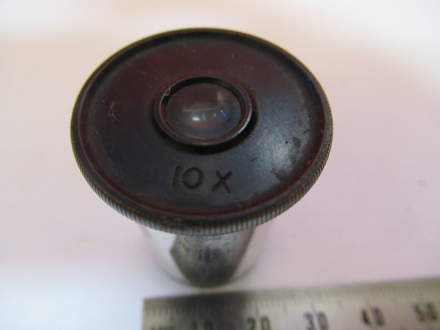 ANTIQUE LEITZ GERMANY 10X EYEPIECE OCULAR MICROSCOPE PART As Pictured V7-A-33