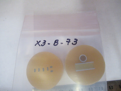 Lot 2 ea METALLOGRAPHIC METAL CROSS SECTION SPECIMEN MICROSCOPY SAMPLE X3-B-73