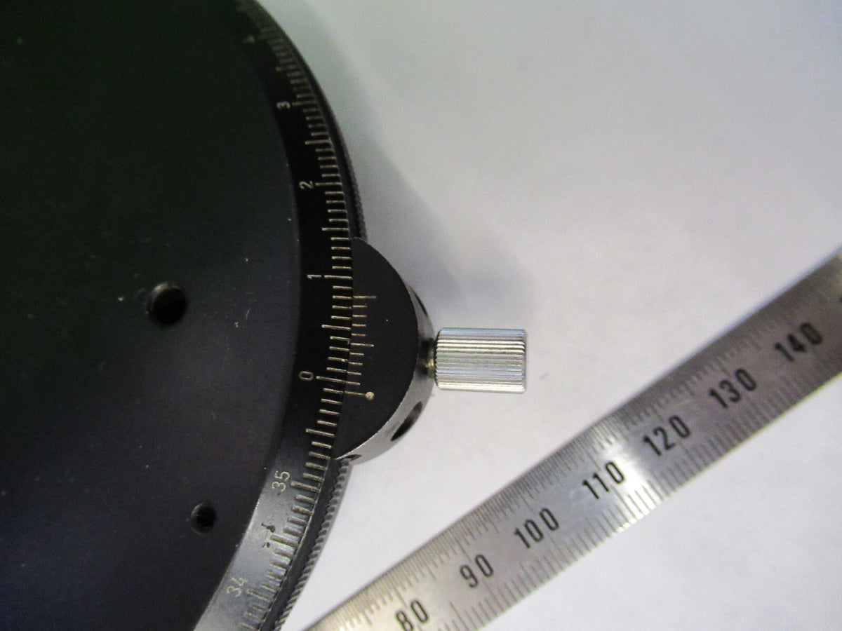ZEISS GERMANY POL ROTABLE STAGE TABLE MICROSCOPE PART AS PICTURED X9-B-22