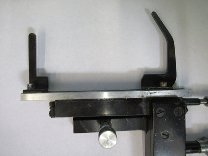 TIYODA JAPAN XY CLIPS STAGE MICROSCOPE PART AS PICTURED &S2-C-63